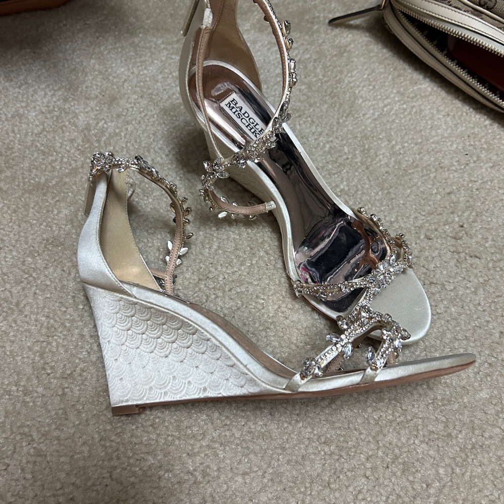 Badgley Mishka Champaign Jeweled Wedding Shoes - Picture 5 of 10